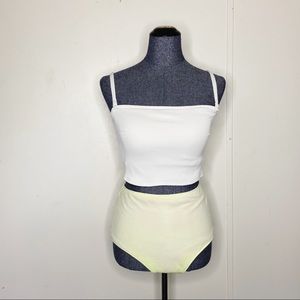 Aerie White Bandeau Bikini (TOP ONLY)